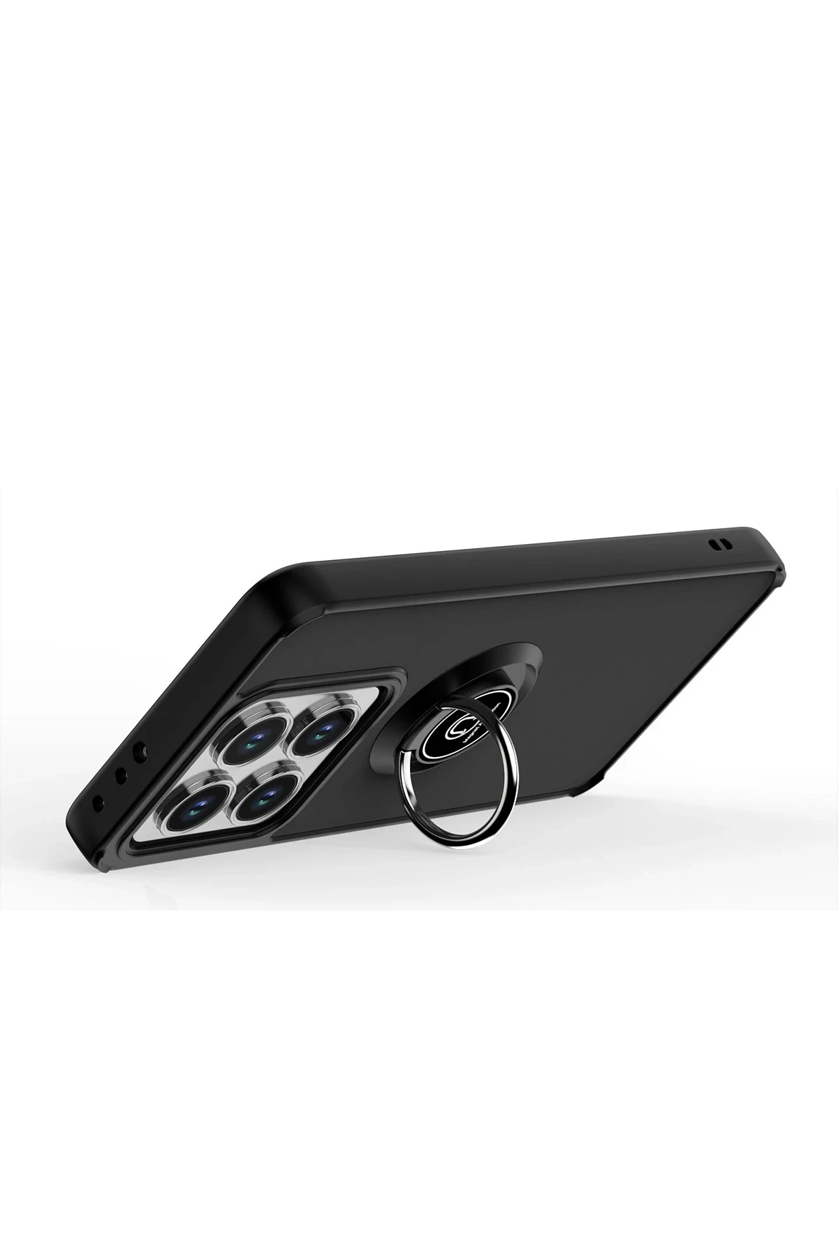 Newface Xiaomi Mi 14T Pro Kılıf Montreal Yüzüklü Silikon Kapak - Siyah — görsel 3