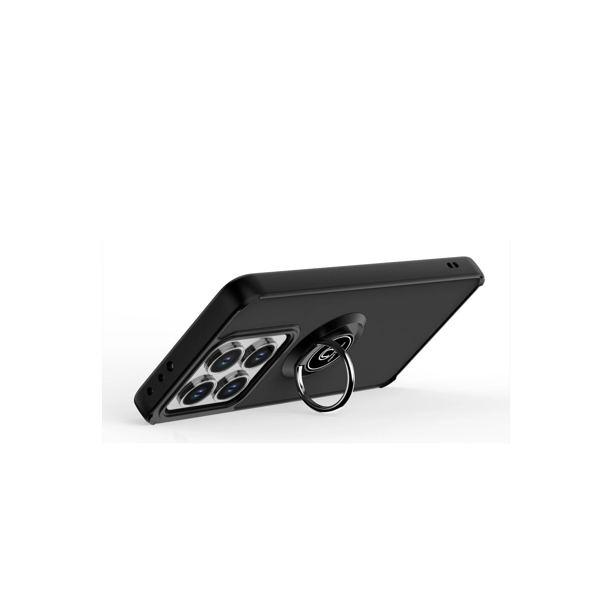 Newface Xiaomi Mi 14T Pro Kılıf Montreal Yüzüklü Silikon Kapak - Siyah — görsel 9