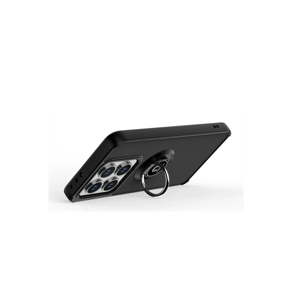 Newface Xiaomi Mi 15 Kılıf Montreal Yüzüklü Silikon Kapak - Siyah — görsel 5