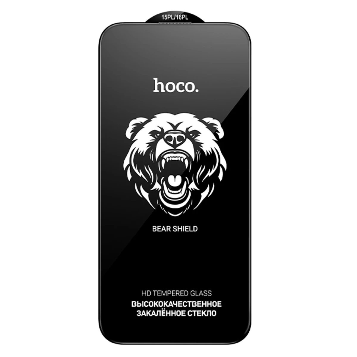 Hoco. Apple iPhone 16 Pro Bear Shield HD Cam Ekran Koruyucu - Siyah