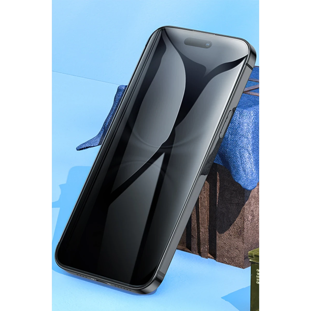 Hoco. Apple iPhone 14 Bear Shield Hayalet Cam Ekran Koruyucu - Siyah