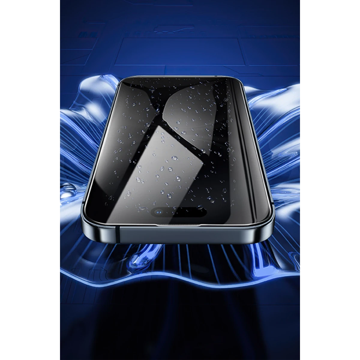 Hoco. Apple iPhone 14 Pro Max Bear Shield Hayalet Cam Ekran Koruyucu - Siyah