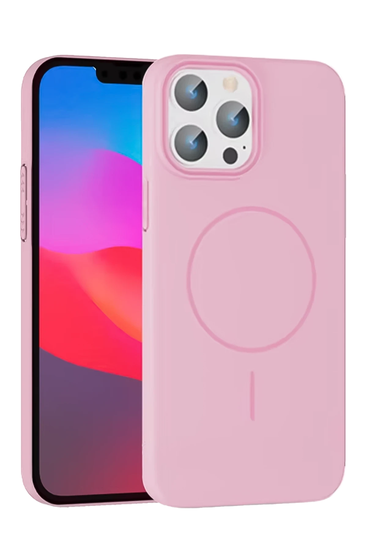 Joko iPhone 15 Pro Max Broş Magsafe Kapak - Pembe