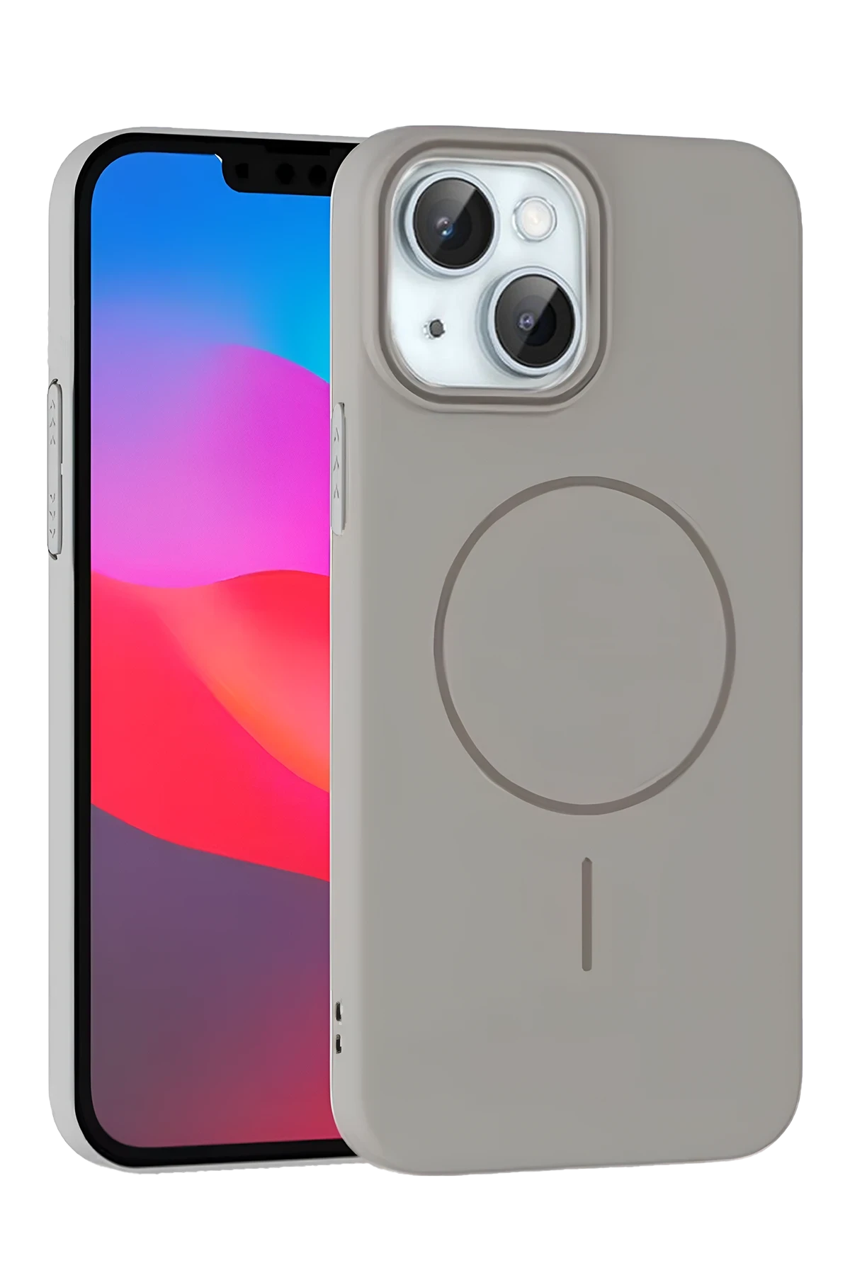 Joko iPhone 15 Plus Broş Magsafe Kapak - Titan Gri