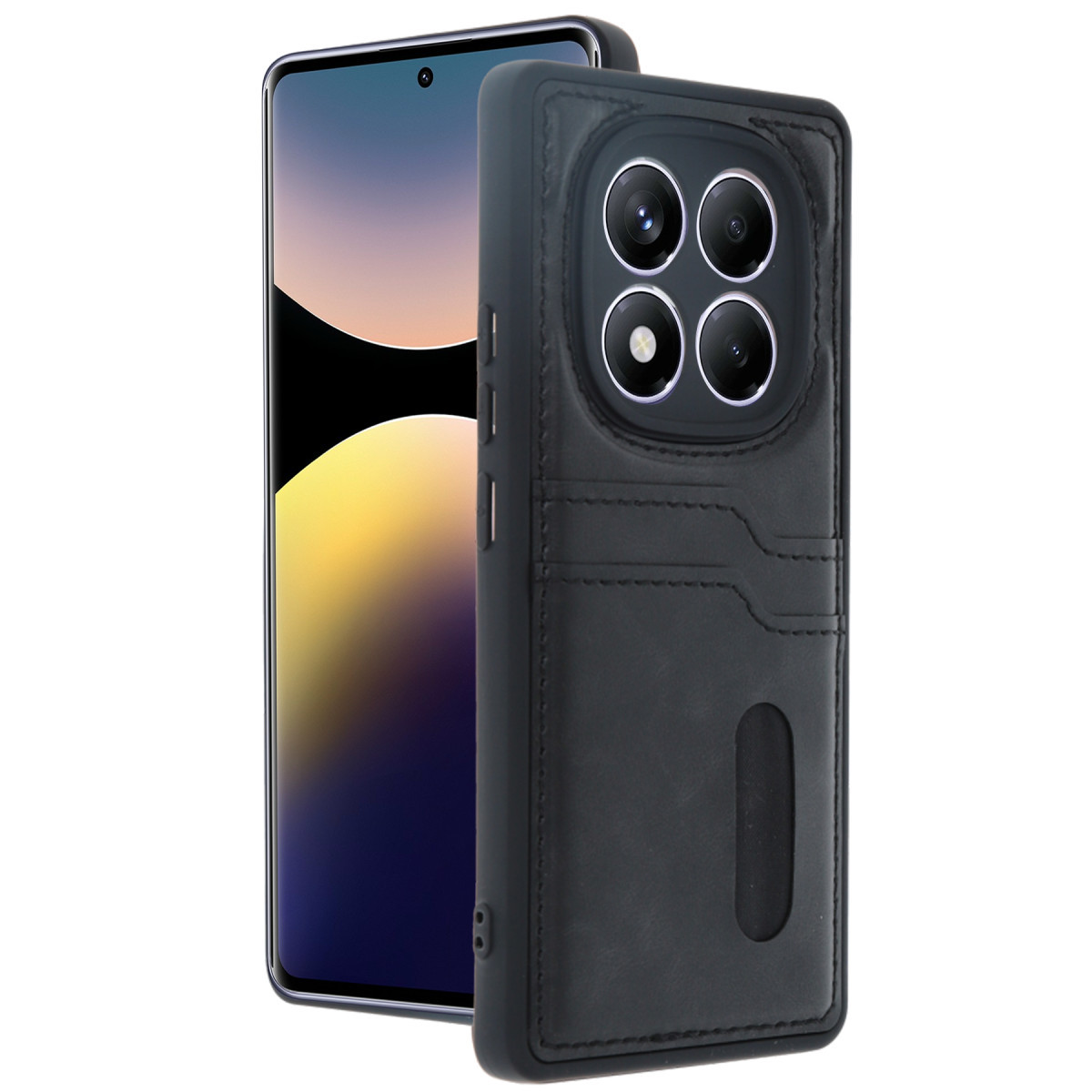 Newface Xiaomi Redmi Note 14 Pro 5G Kılıf Sara Kartvizitli Deri Kılıf - Siyah — görsel 7