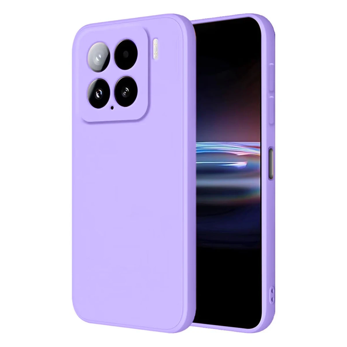 Newface Xiaomi Mi 15 Pro Kılıf Nano içi Kadife Silikon - Lila