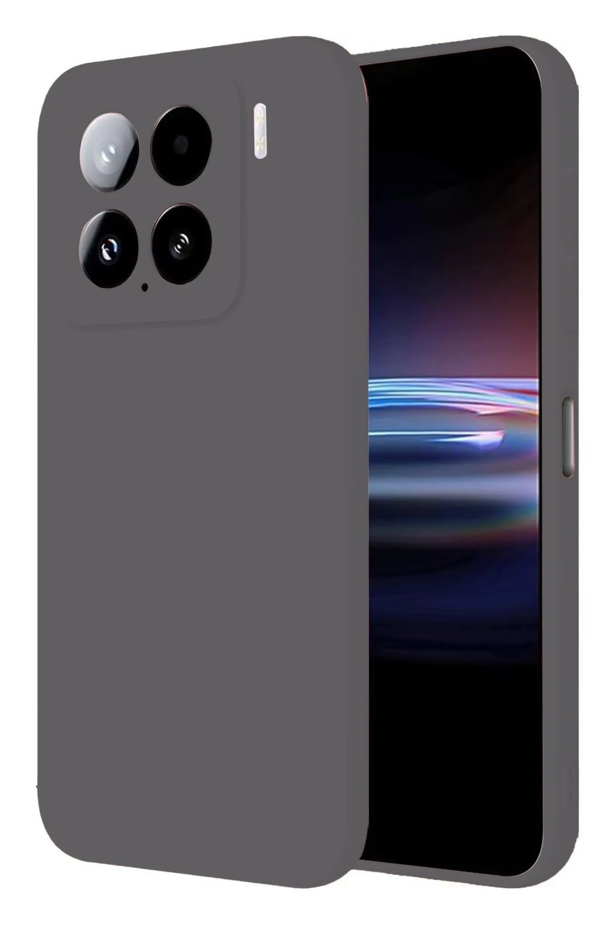 Newface Xiaomi Mi 15 Pro Kılıf Nano içi Kadife Silikon - Gri