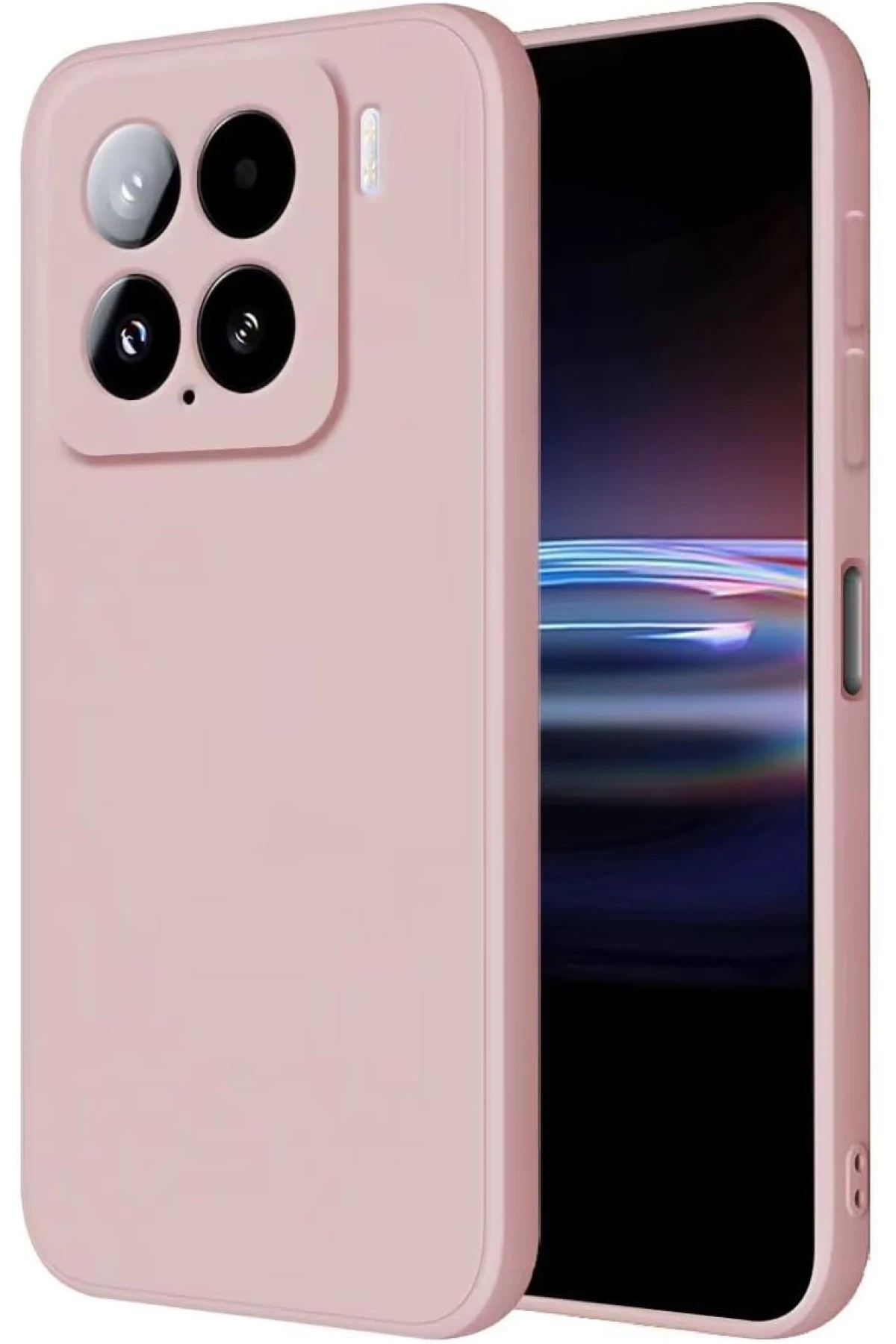 Newface Xiaomi Mi 15 Kılıf Nano içi Kadife Silikon - Pudra