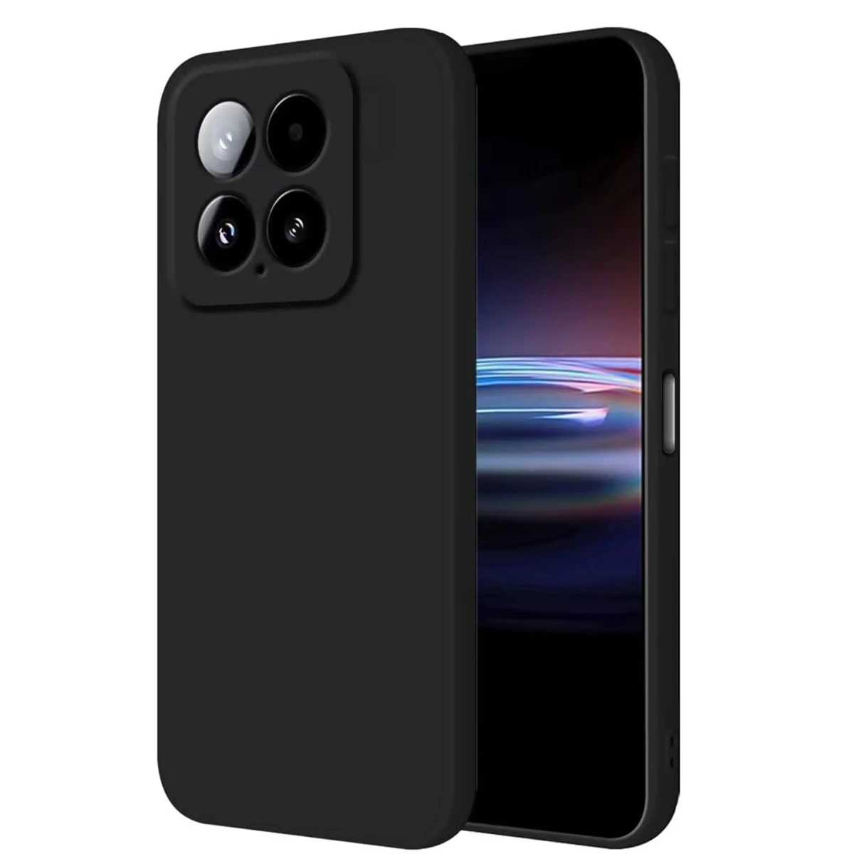 Newface Xiaomi Mi 14T Pro Kılıf Nano içi Kadife Silikon - Siyah — görsel 2