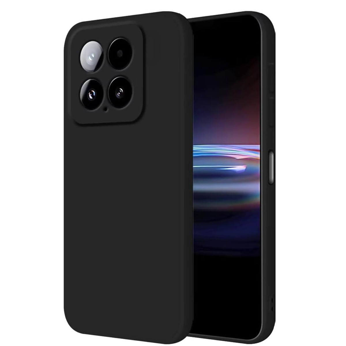 Newface Xiaomi Mi 14T Pro Kılıf Nano içi Kadife Silikon - Siyah — görsel 3