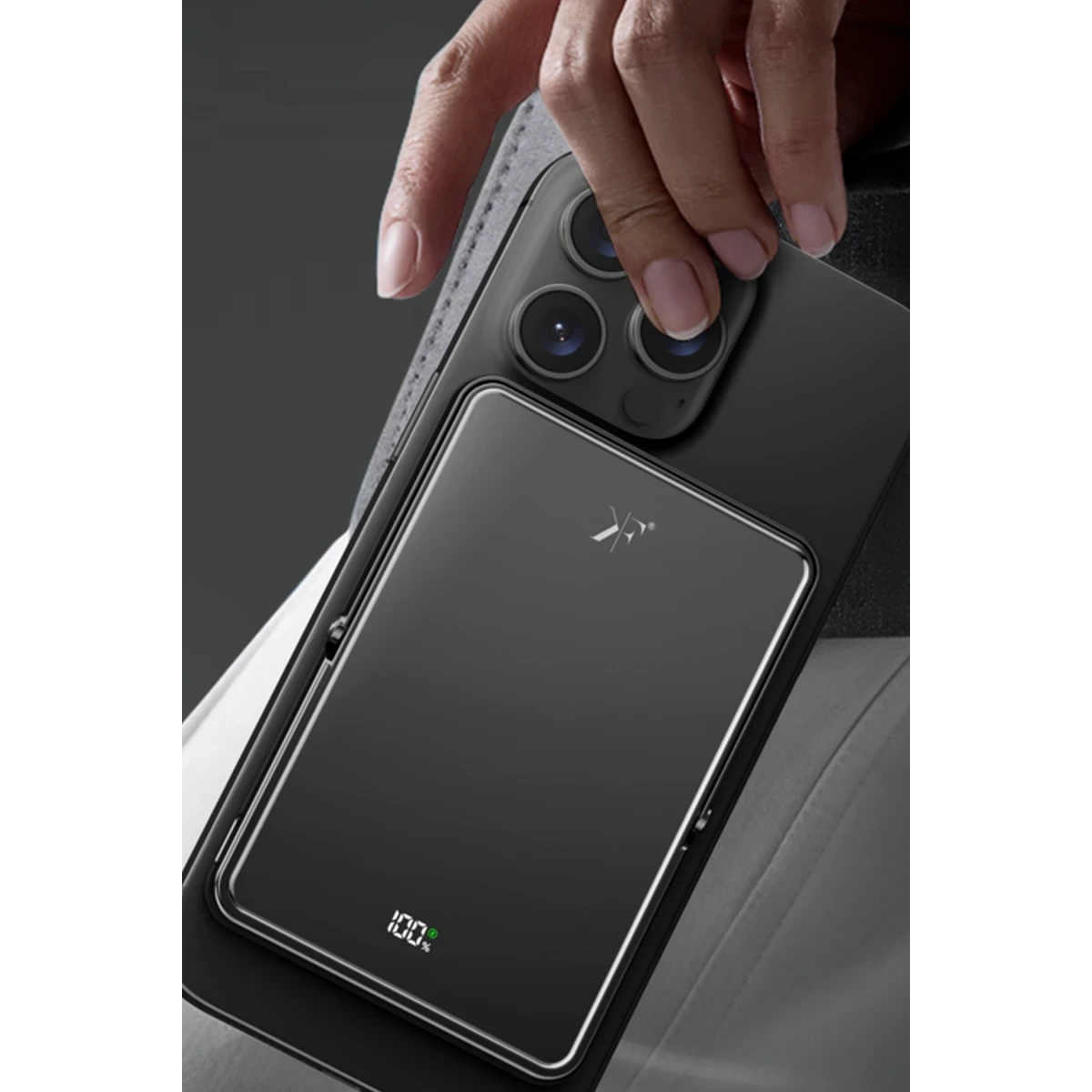 Newface PW580 5.000 mAh 20W Type-C 15W Kablosuz Şarj 3W Saat Şarj ve 5W Kulaklık Şarj Destekli PD Hızlı Şarj Magsafe Powerbank - Siyah — görsel 6
