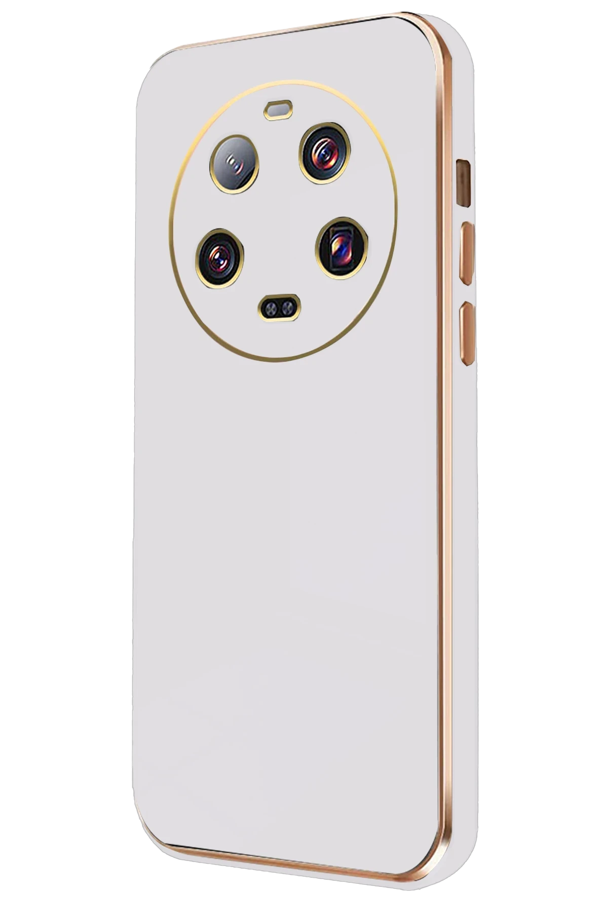 Newface Xiaomi Mi 14 Ultra Kılıf Volet Silikon - Beyaz