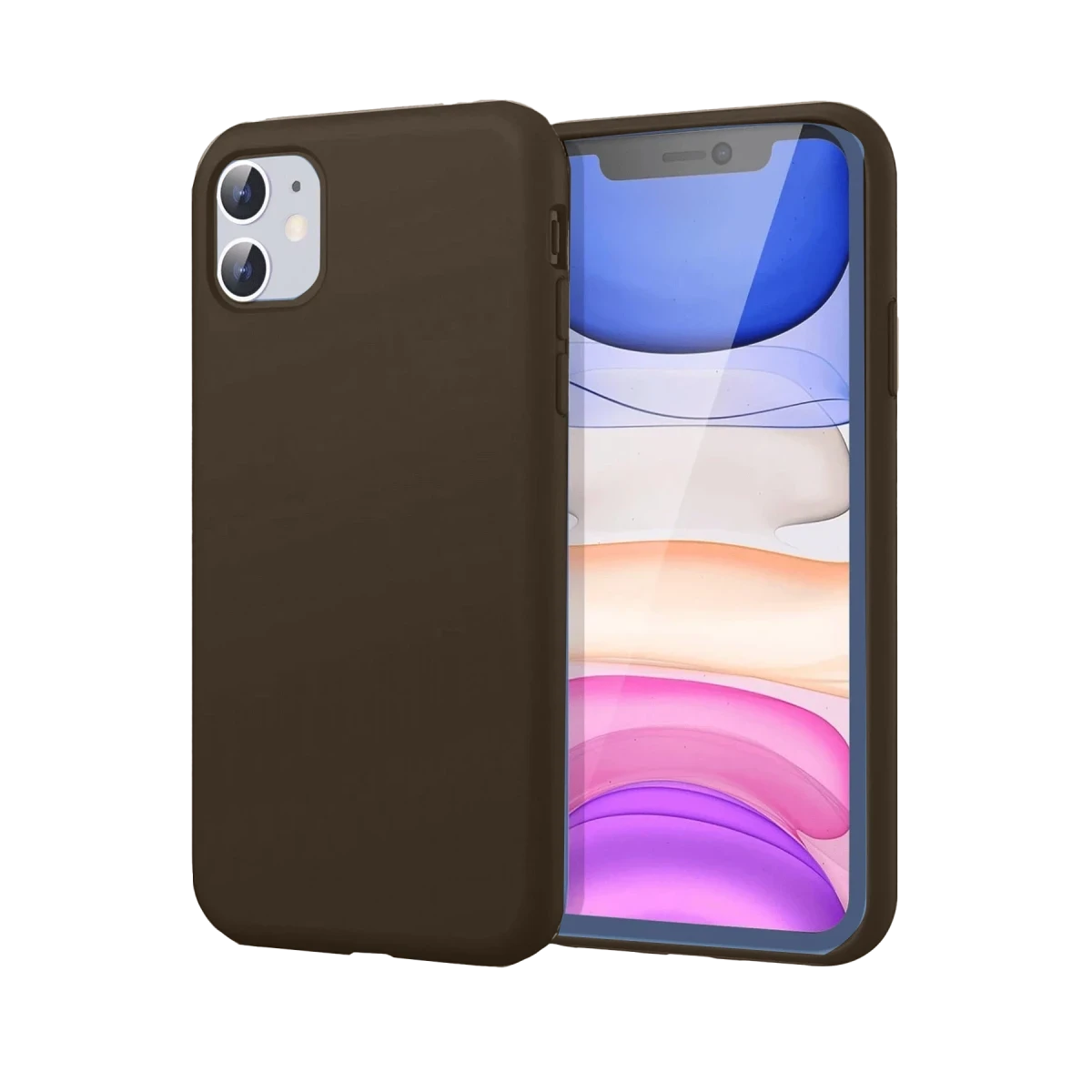 Newface Apple iPhone 11 Kılıf First Silikon - Kahverengi — görsel 2