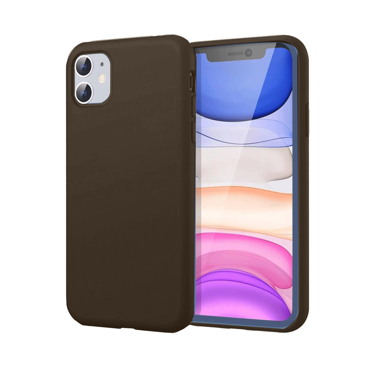 Newface Apple iPhone 11 Kılıf First Silikon - Kahverengi — görsel 3