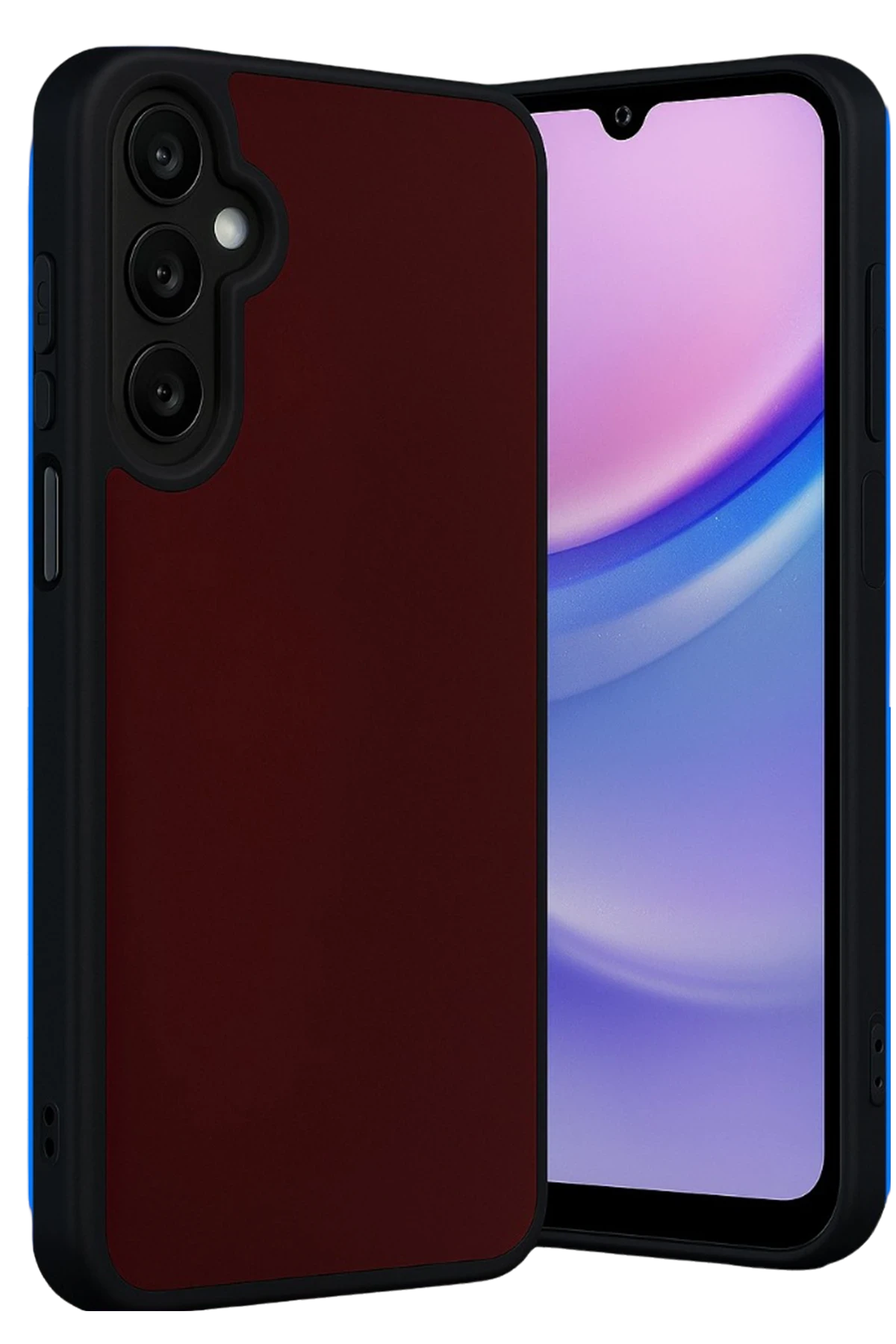 Newface Samsung Galaxy M15 Kılıf Aras Deri Kapak - Bordo
