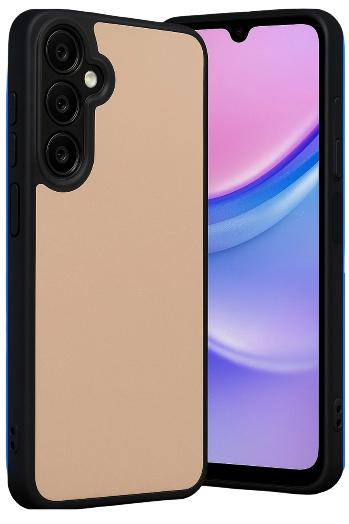 Newface Samsung Galaxy A26 Kılıf Aras Deri Kapak - Pudra