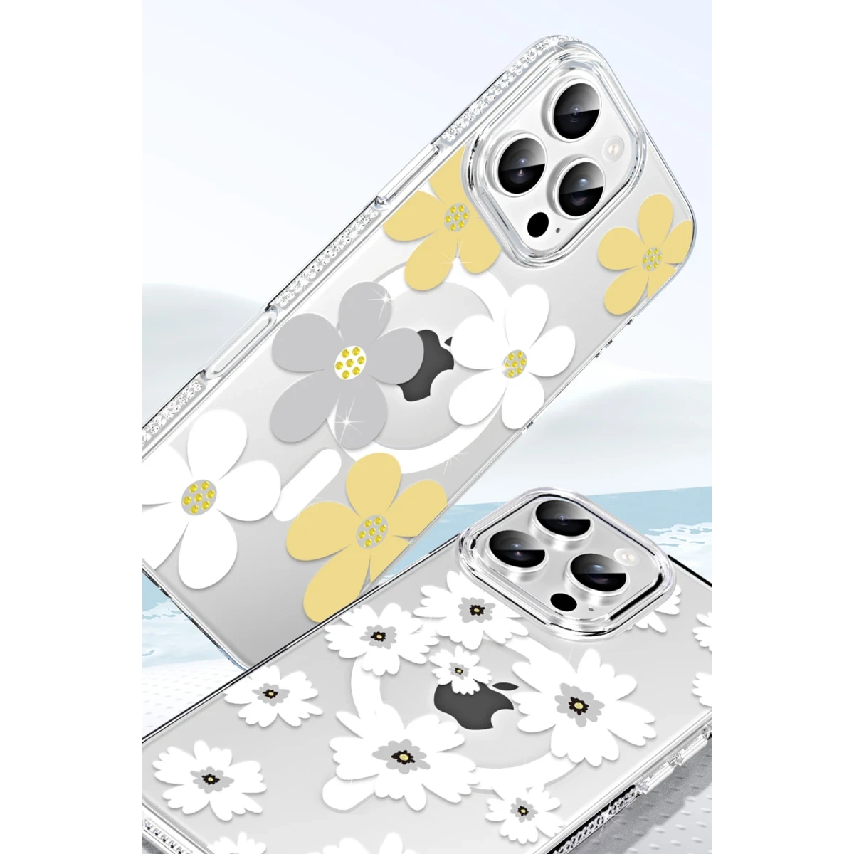 Joko Apple iPhone 16 Pro Floral Magsafe Kapak - Beyaz — görsel 7
