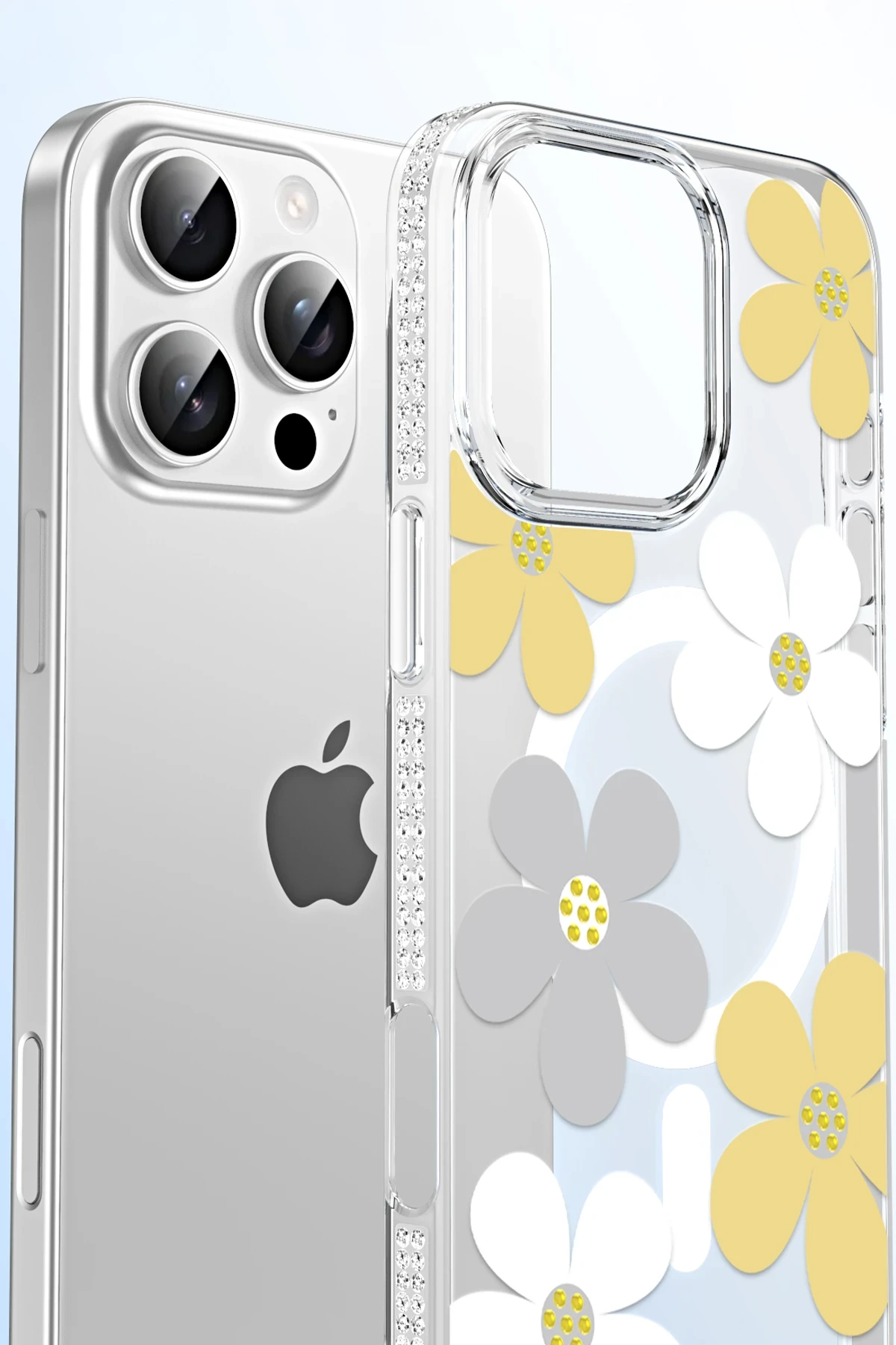 Joko Apple iPhone 16 Pro Floral Magsafe Kapak - Beyaz — görsel 5