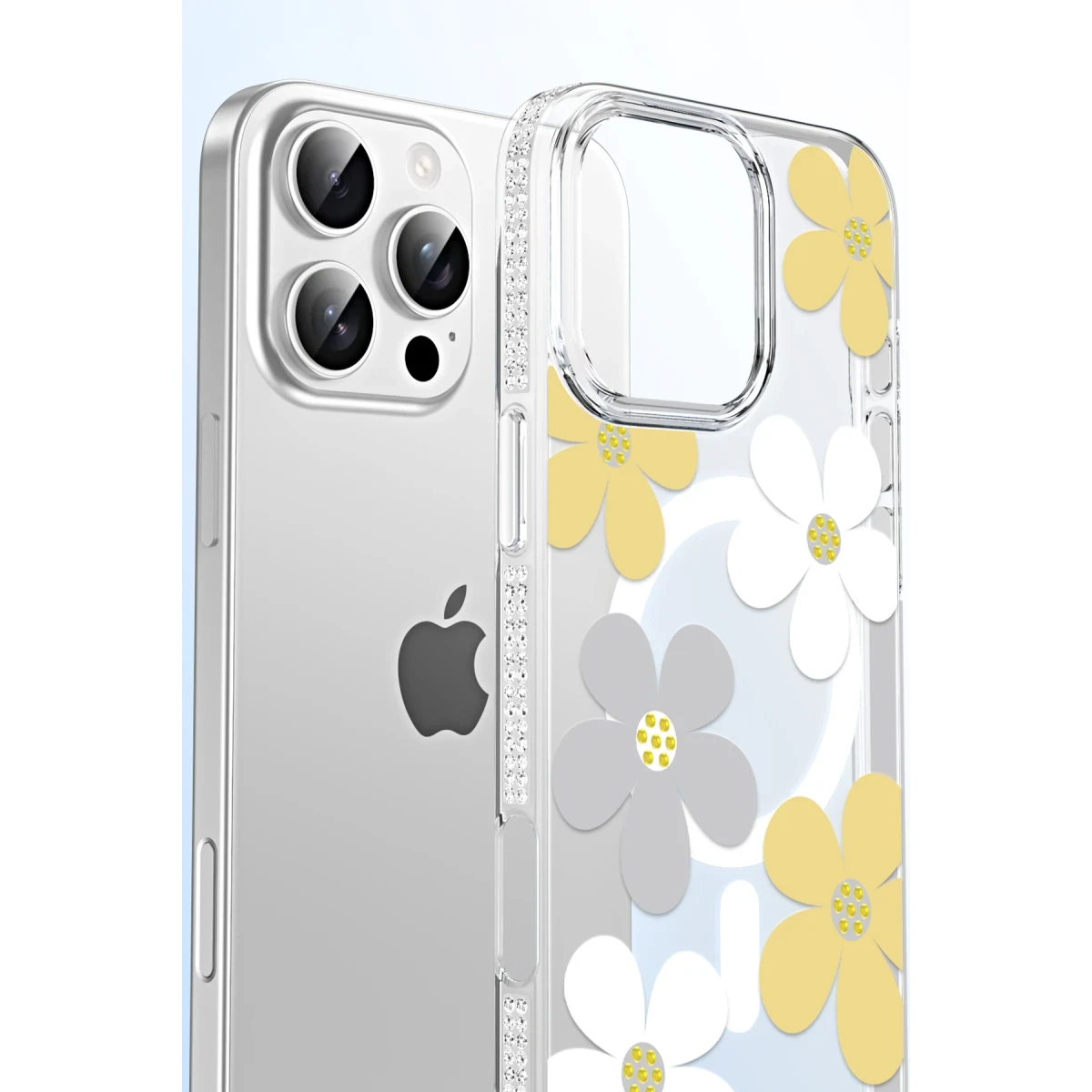 Joko Apple iPhone 16 Pro Floral Magsafe Kapak - Beyaz — görsel 10