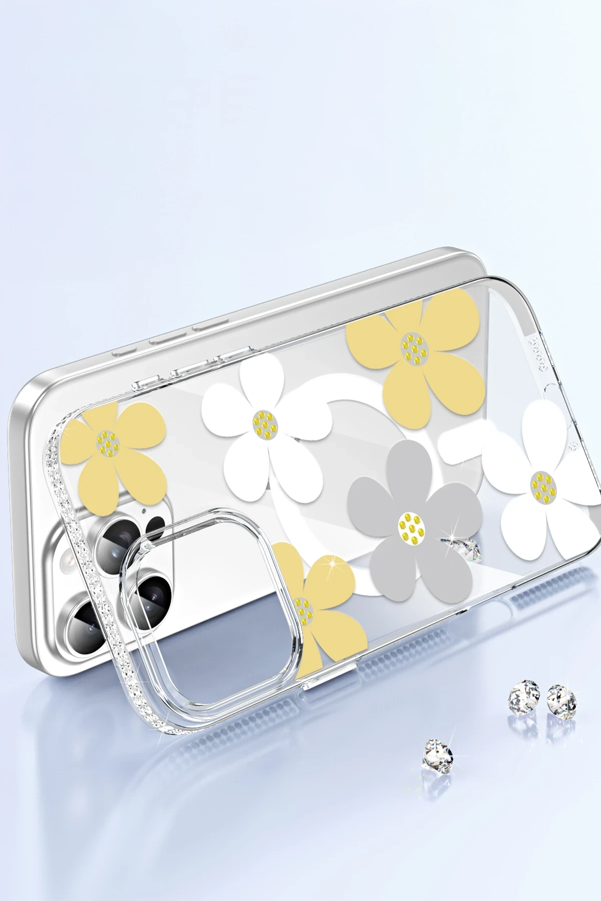 Joko Apple iPhone 15 Floral Magsafe Kapak - Beyaz — görsel 3