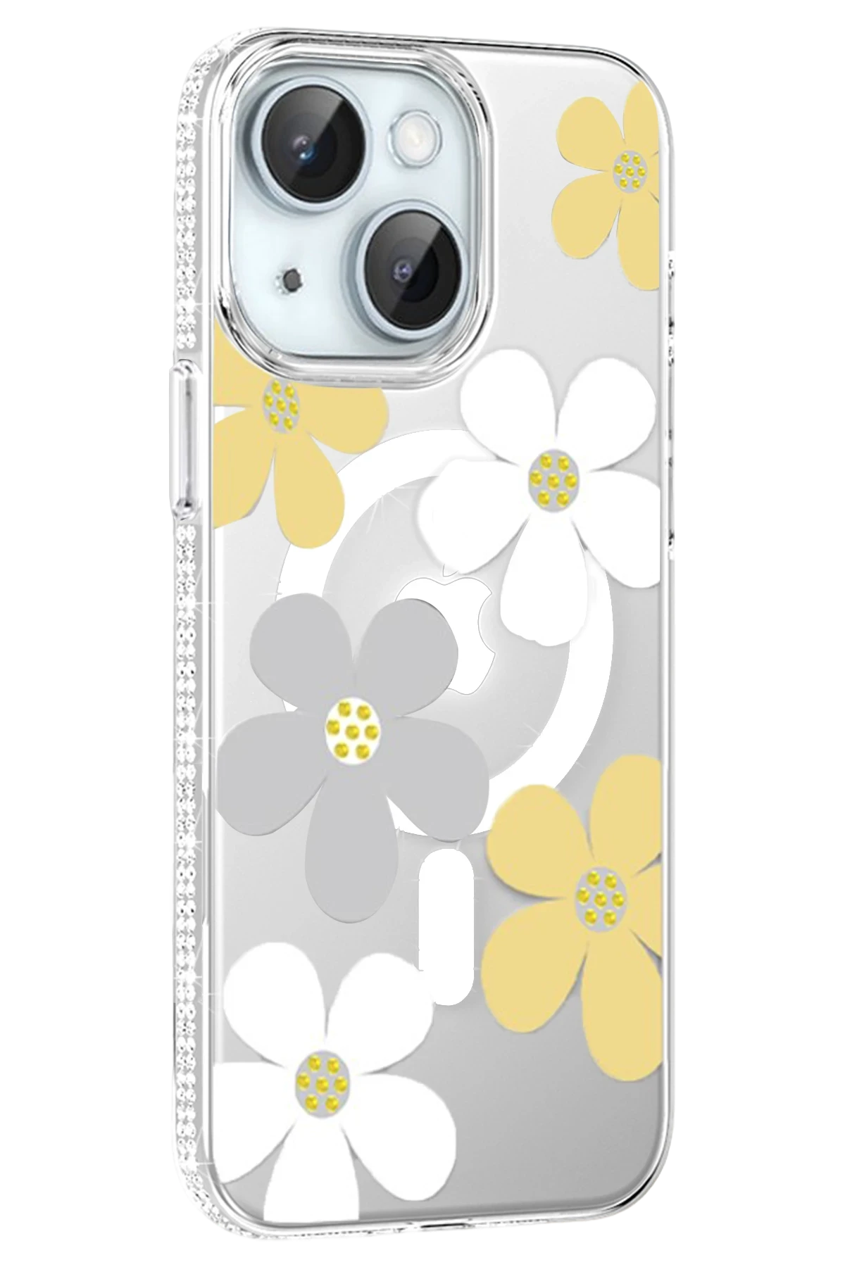 Joko Apple iPhone 14 Floral Magsafe Kapak - Sarı