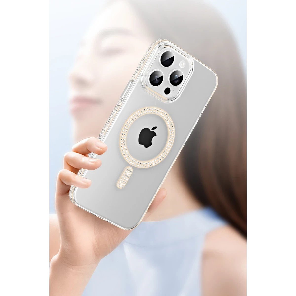 Joko Apple iPhone 14 Move Taşlı Magsafe Kapak - Gümüş — görsel 10