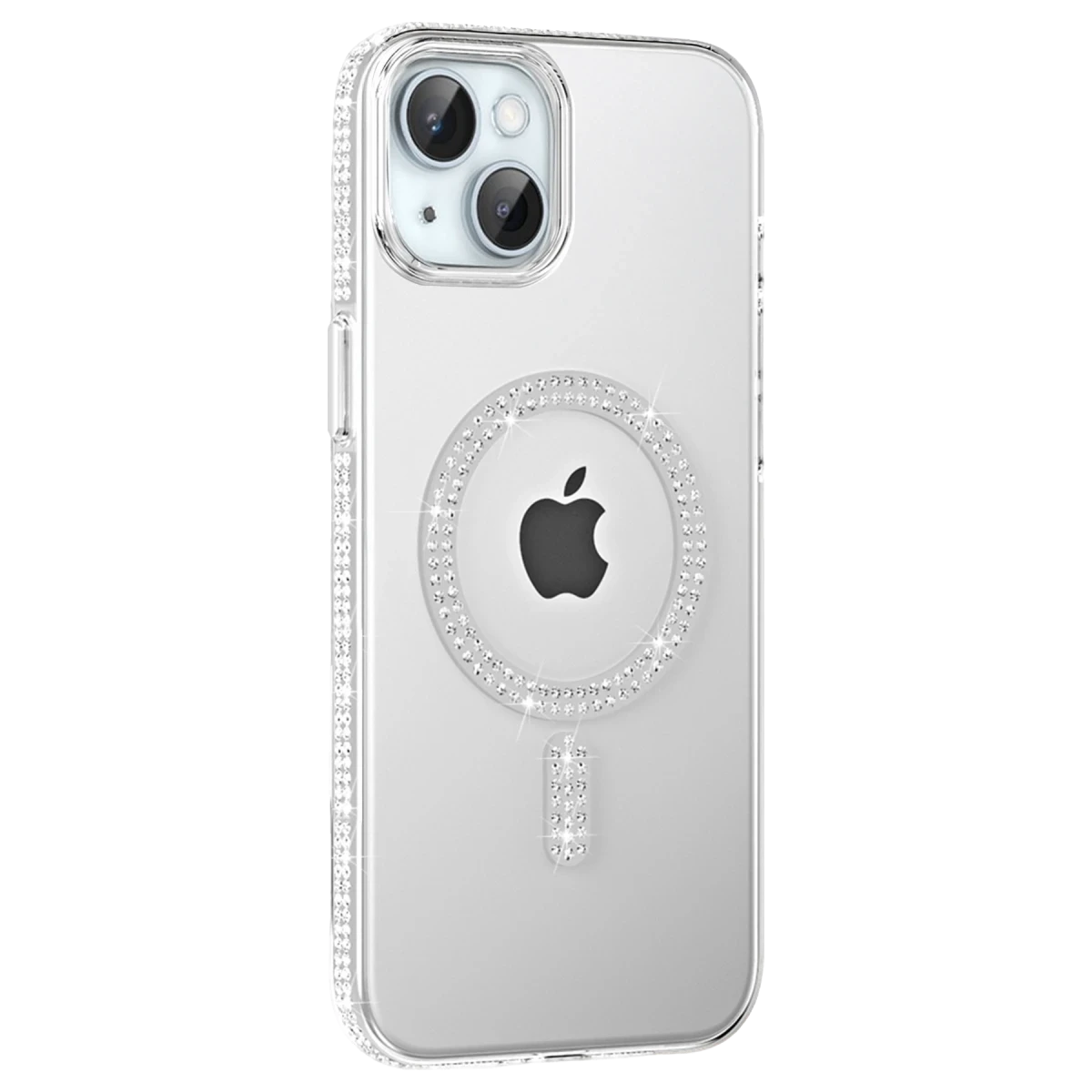 Joko Apple iPhone 14 Move Taşlı Magsafe Kapak - Natural Grey