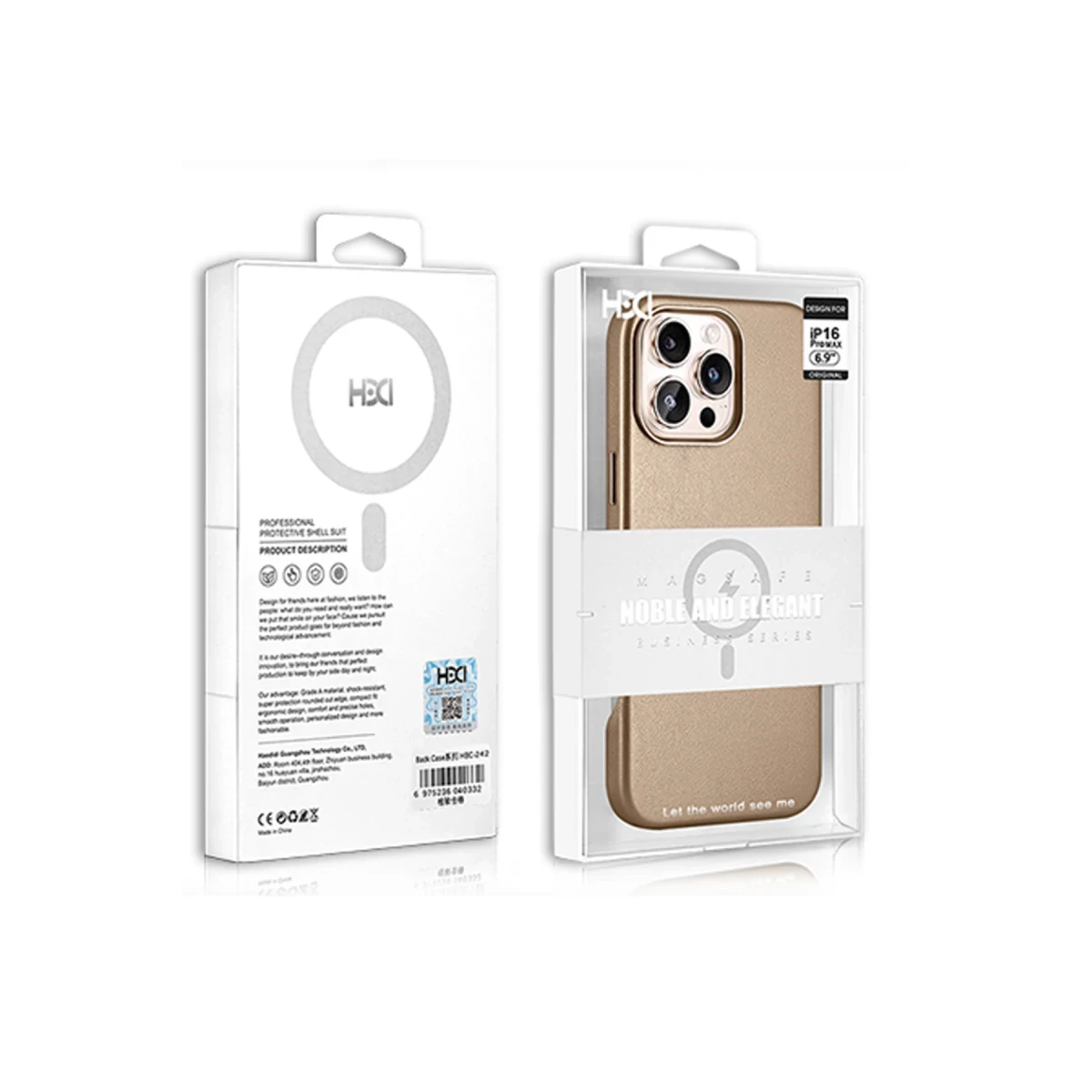 HDD Apple iPhone 15 Pro Max HBC-242 Dividing Magsafe Kapak - Siyah