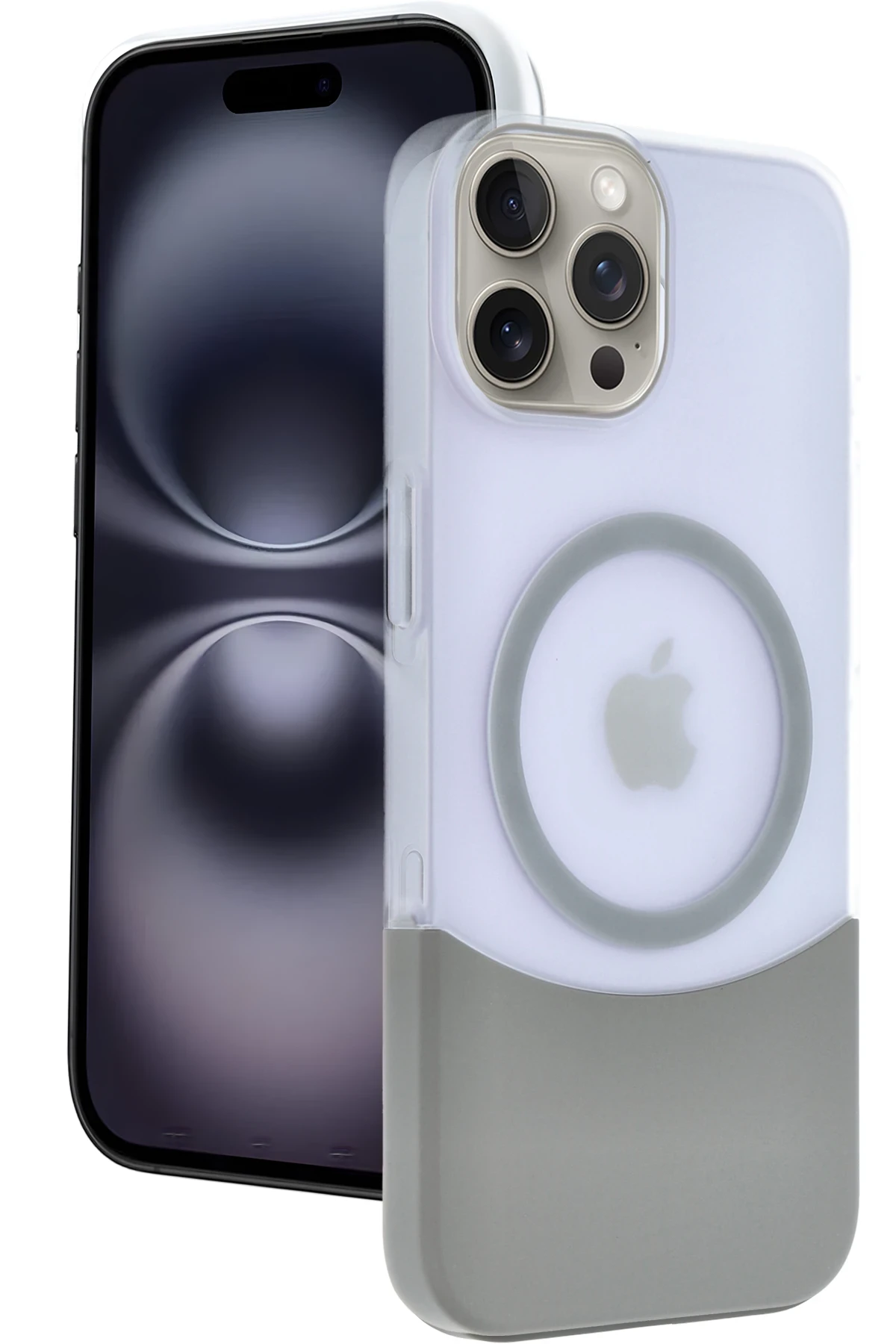 Joko Apple iPhone 15 Pro Max Velar Magsafe Kapak - Natural Grey