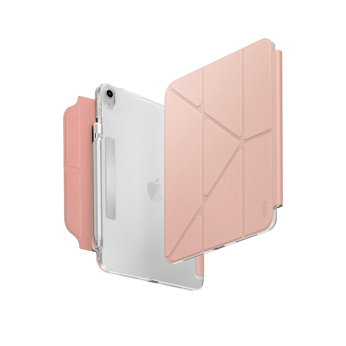 Uniq Apple iPad 2025 10.9 (10.nesil) A16 Camden Katlanabilir Tablet Kapak - Pembe