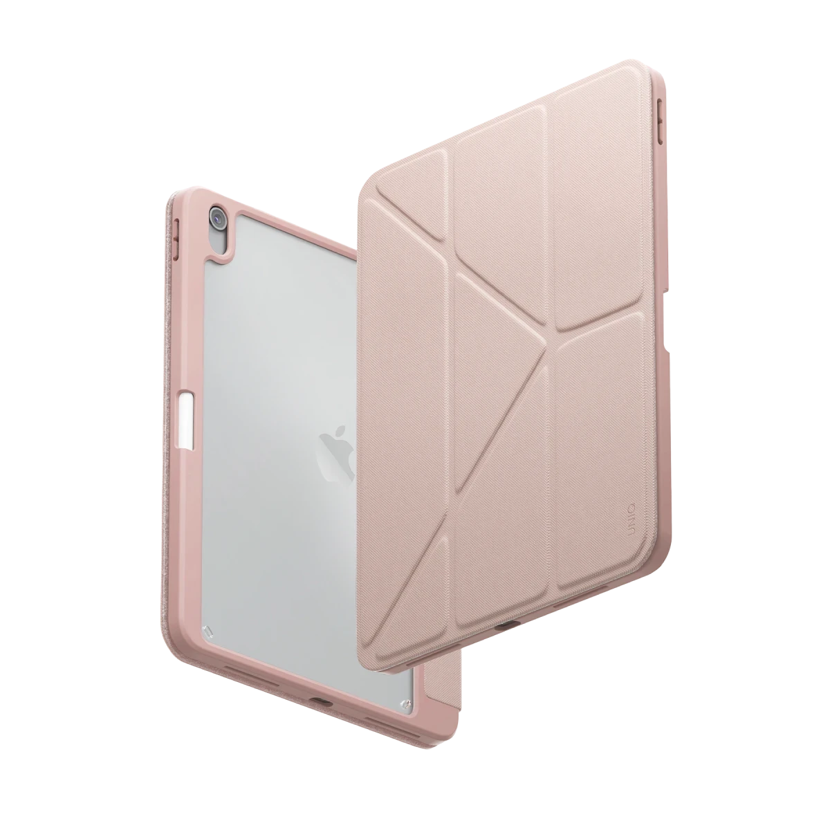 Uniq Apple iPad 2025 10.9 (10.nesil) A16 Moven Standlı Tablet Kapak - Pembe