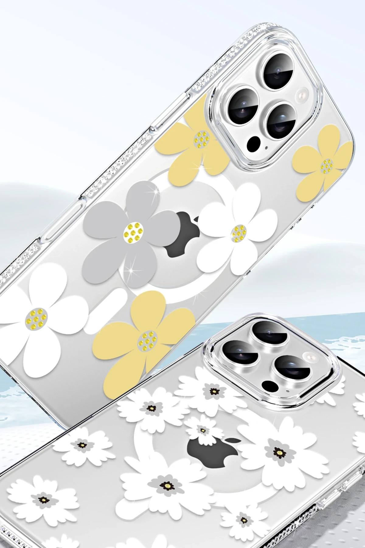 Joko Apple iPhone 16 Floral Magsafe Kapak - Beyaz — görsel 3