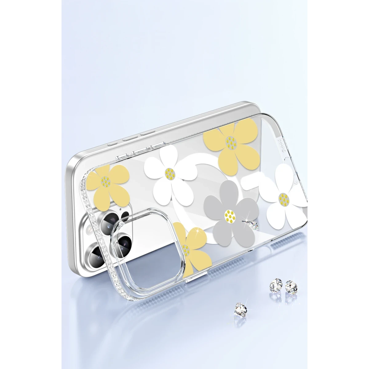 Joko Apple iPhone 16 Floral Magsafe Kapak - Beyaz — görsel 9