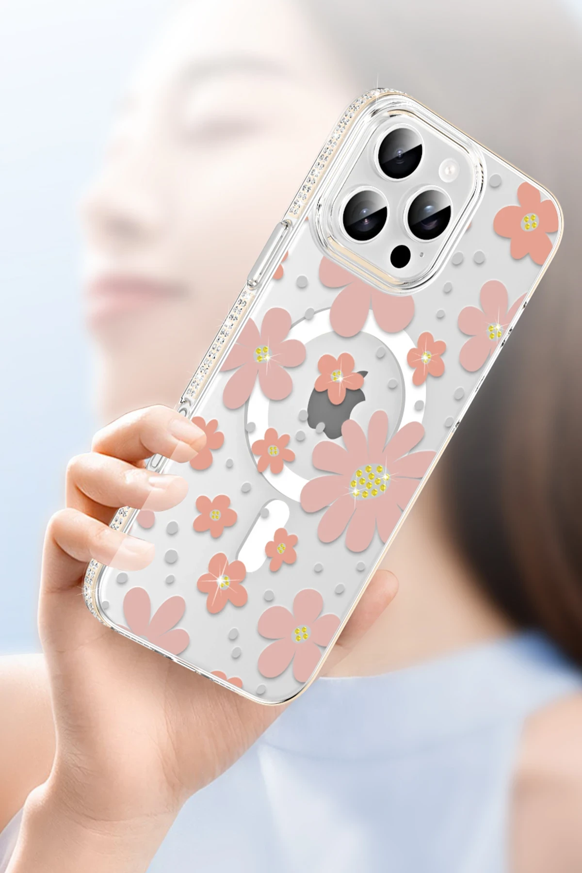 Joko Apple iPhone 16 Floral Magsafe Kapak - Beyaz — görsel 5