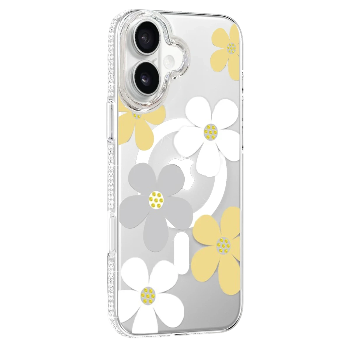 Joko Apple iPhone 16 Floral Magsafe Kapak - Sarı