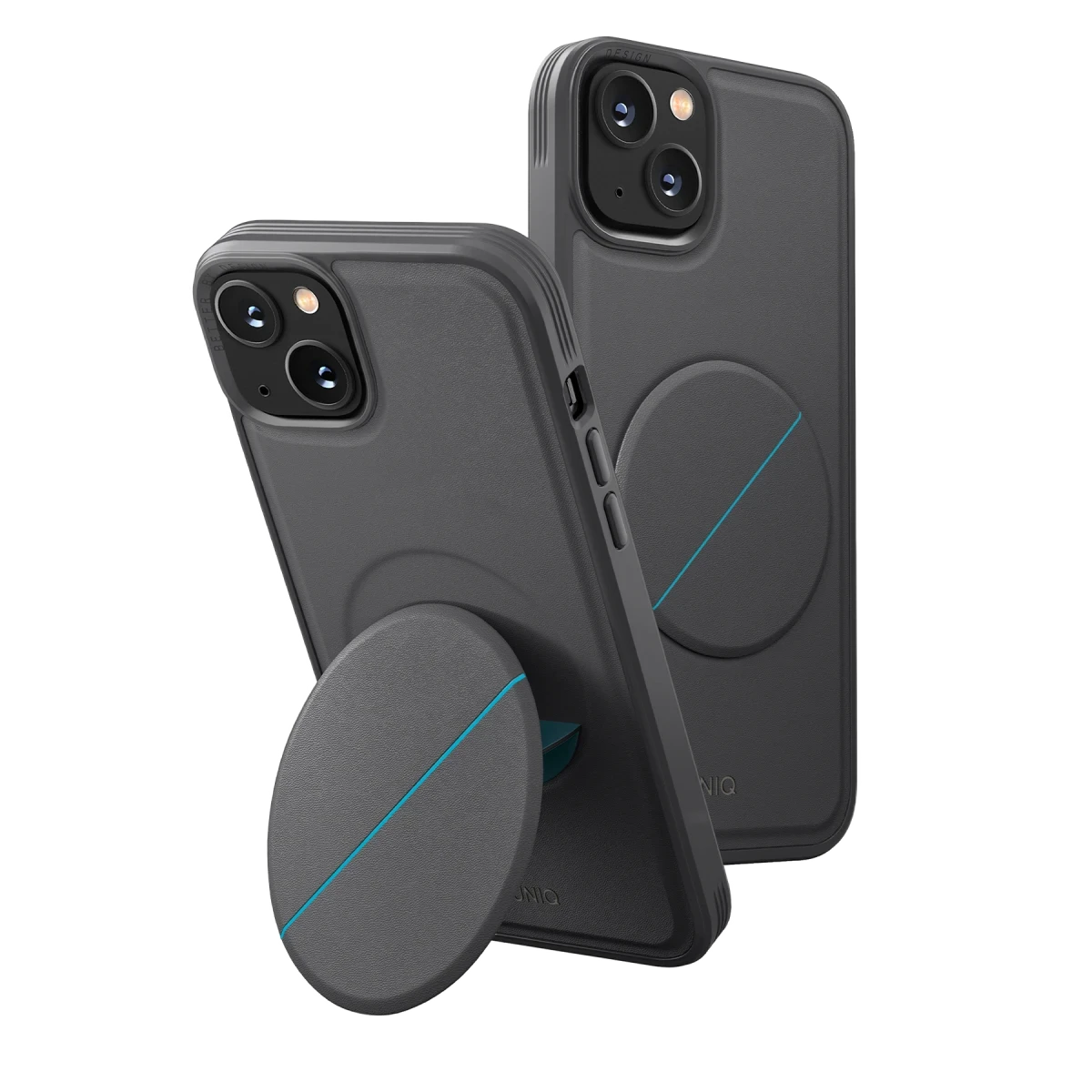 Uniq Apple iPhone 14 Plus Novo Standlı Kapak - Gri