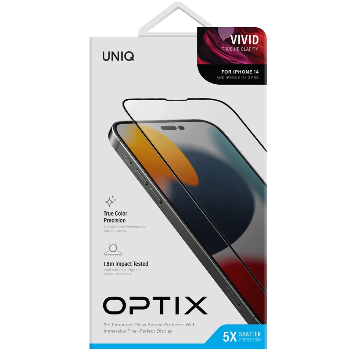 Uniq Apple iPhone 14 Plus Optix Vivid Pro Cam Ekran Koruyucu - Siyah
