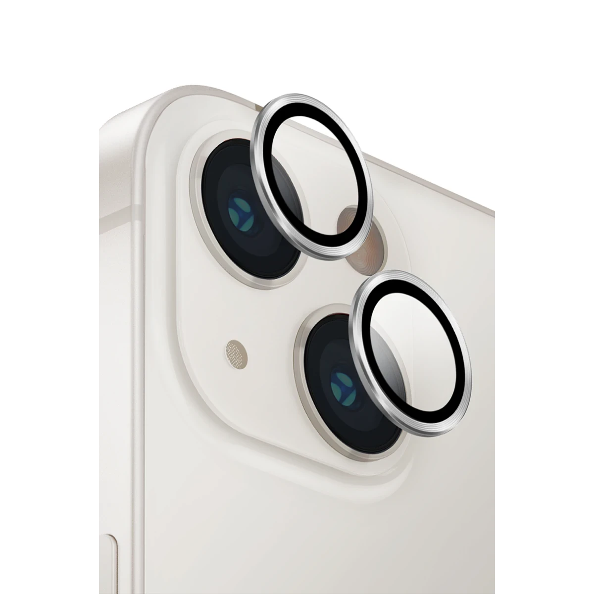 Uniq Apple iPhone 14 Optix Kamera Lens Koruyucu - Gümüş
