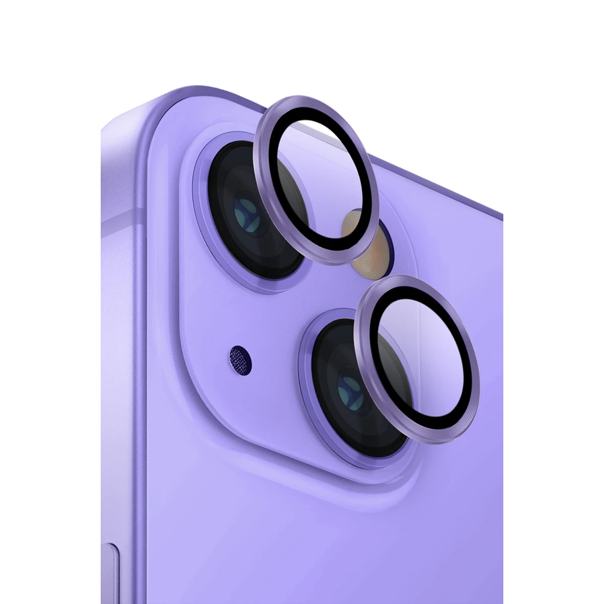 Uniq Apple iPhone 14 Optix Kamera Lens Koruyucu - Lila