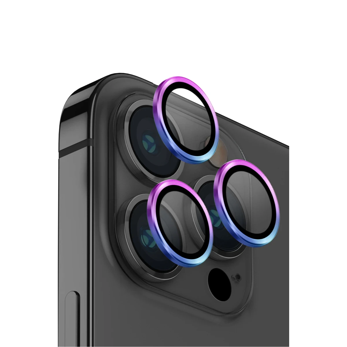 Uniq Apple iPhone 14 Pro Max Optix Kamera Lens Koruyucu - Rainbow