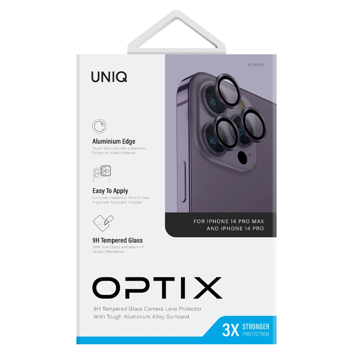 Uniq Apple iPhone 14 Pro Max Optix Kamera Lens Koruyucu - Rainbow