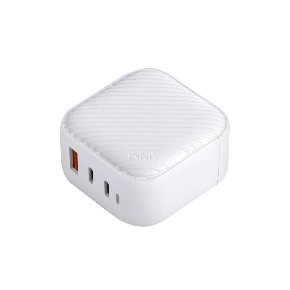 Uniq Verge Pro GaN66 2 Adet 65W Type-C ve 1 Adet 36W USB 3.0 Çıkışlı Hızlı Şarj Aleti - Beyaz