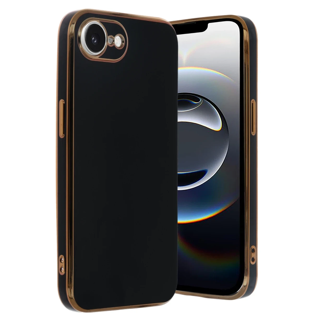Newface Apple iPhone 16E Kılıf Volet Silikon - Siyah — görsel 2