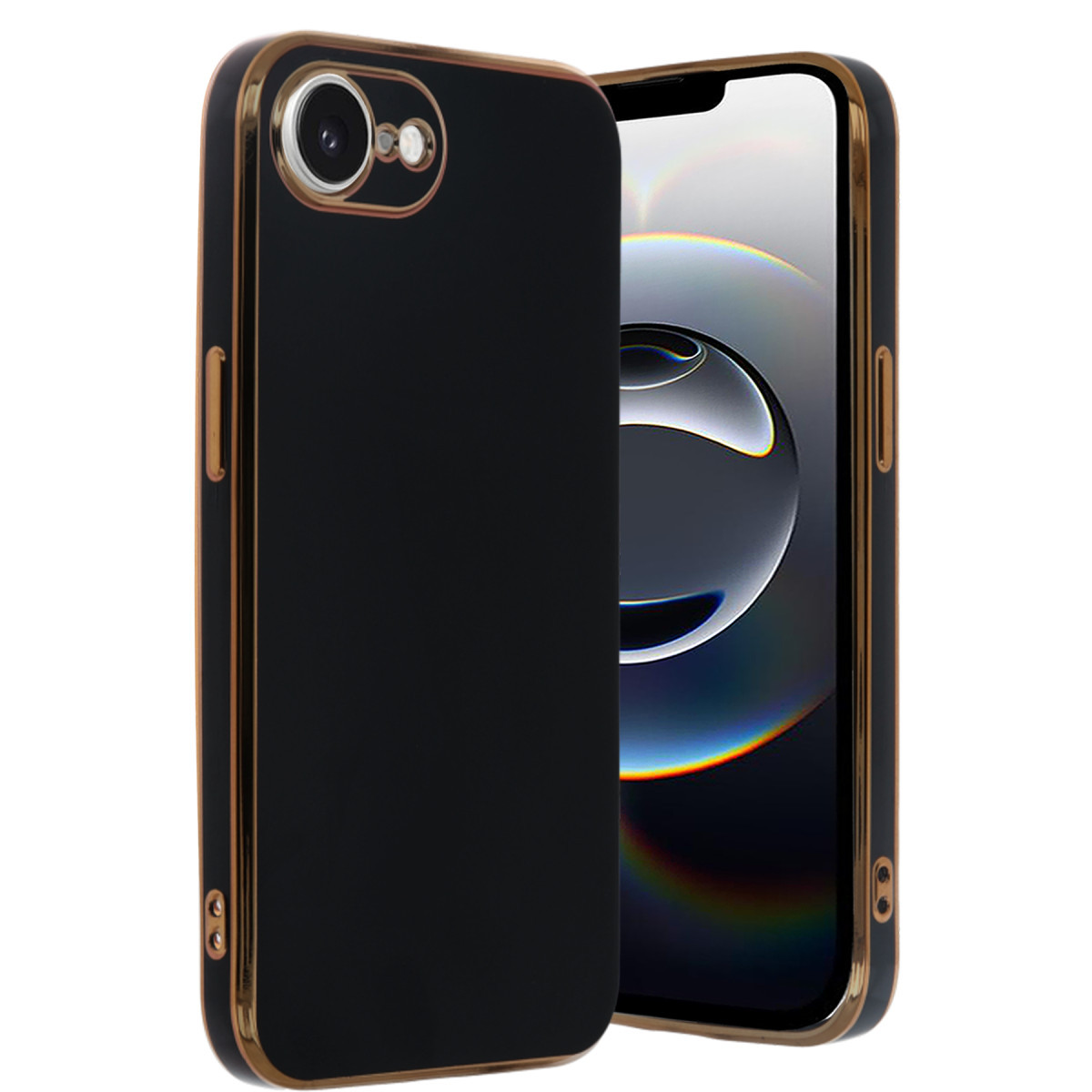 Newface Apple iPhone 16E Kılıf Volet Silikon - Siyah — görsel 3