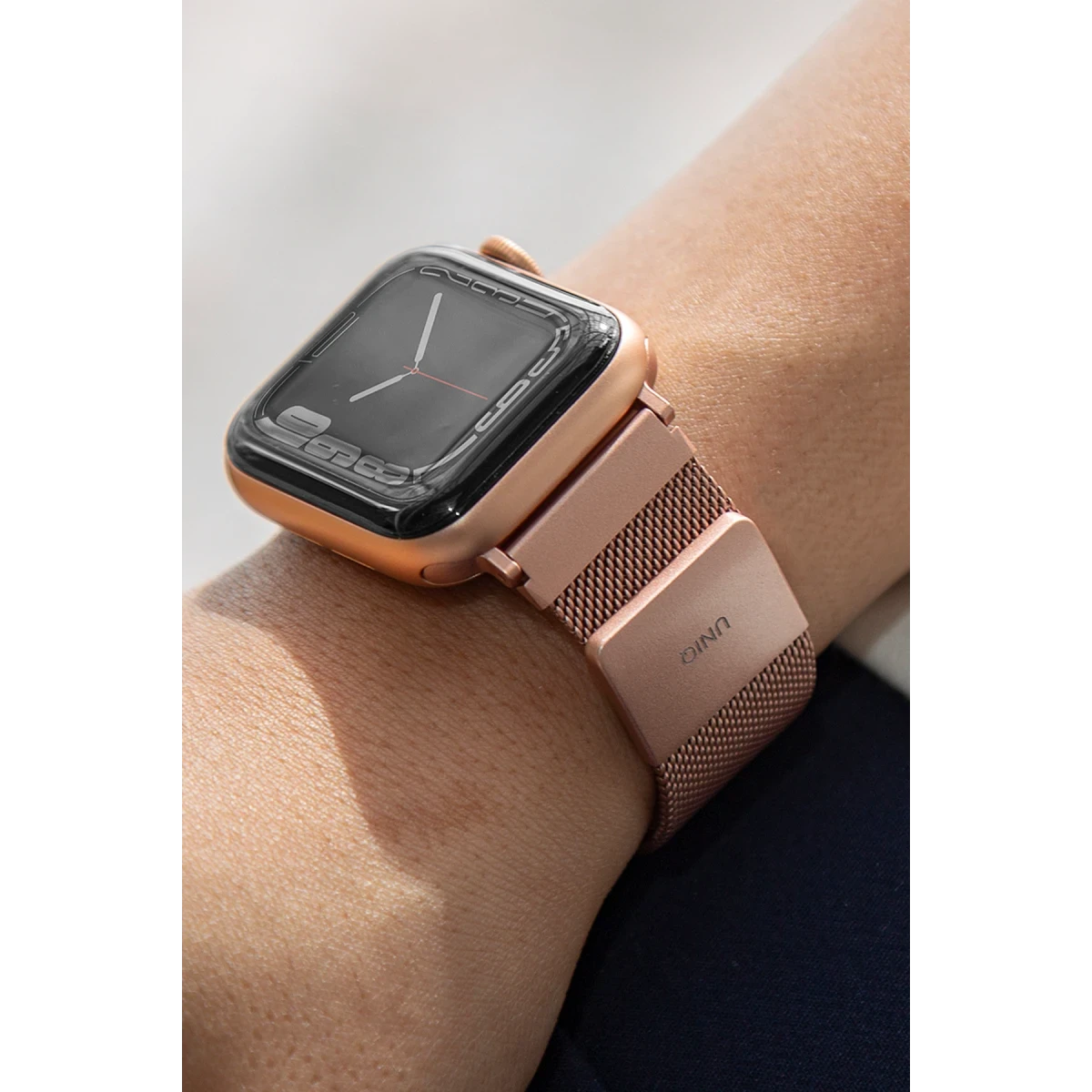 Uniq Apple Watch Ultra 41mm Dante Çelik Örgü Kordon - Yeşil