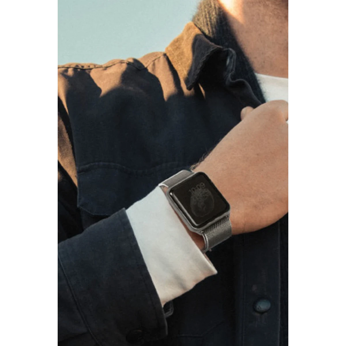 Uniq Apple Watch Ultra 41mm Dante Çelik Örgü Kordon - Mavi