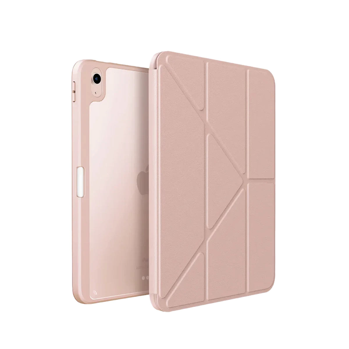 Uniq Apple iPad 2025 10.9 10.Nesil (A16) Moven Standlı Tablet Kapak - Pembe