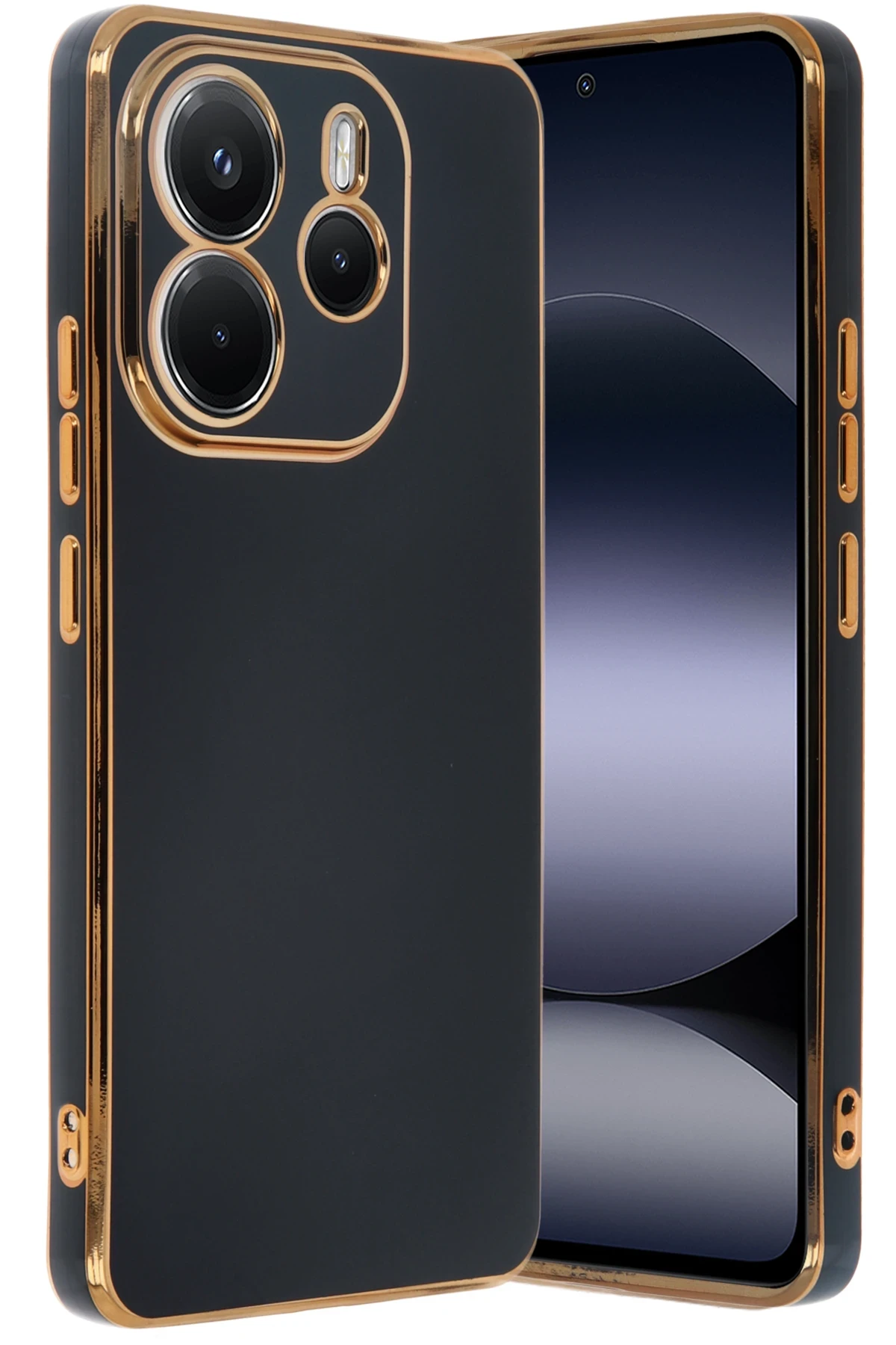 Newface Xiaomi Redmi Note 14 4G Kılıf Volet Silikon - Siyah