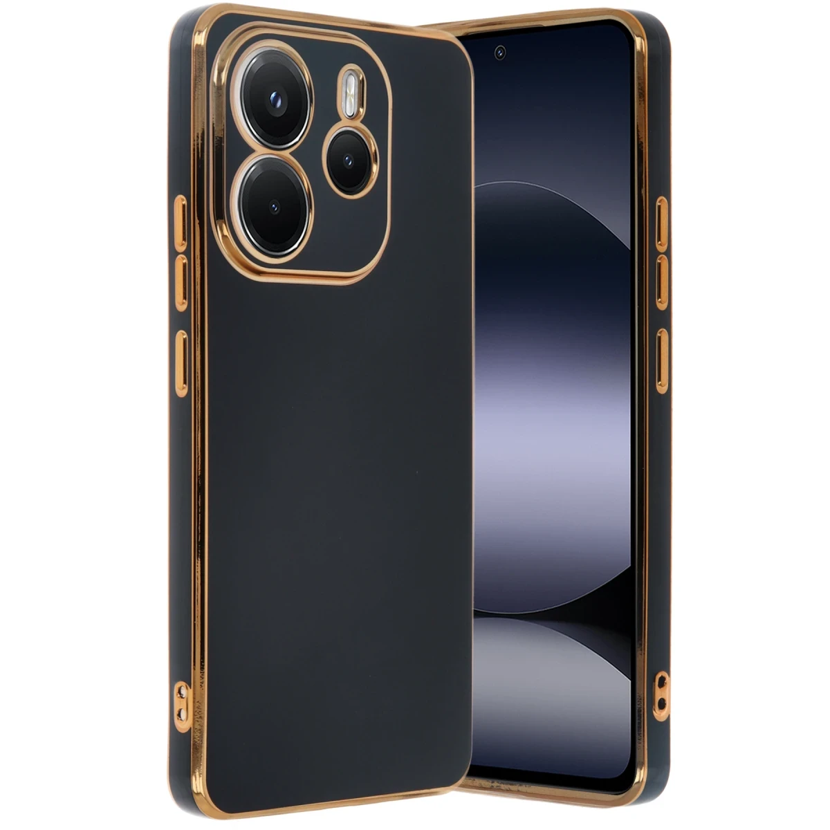 Newface Xiaomi Redmi Note 14 4G Kılıf Volet Silikon - Siyah — görsel 2