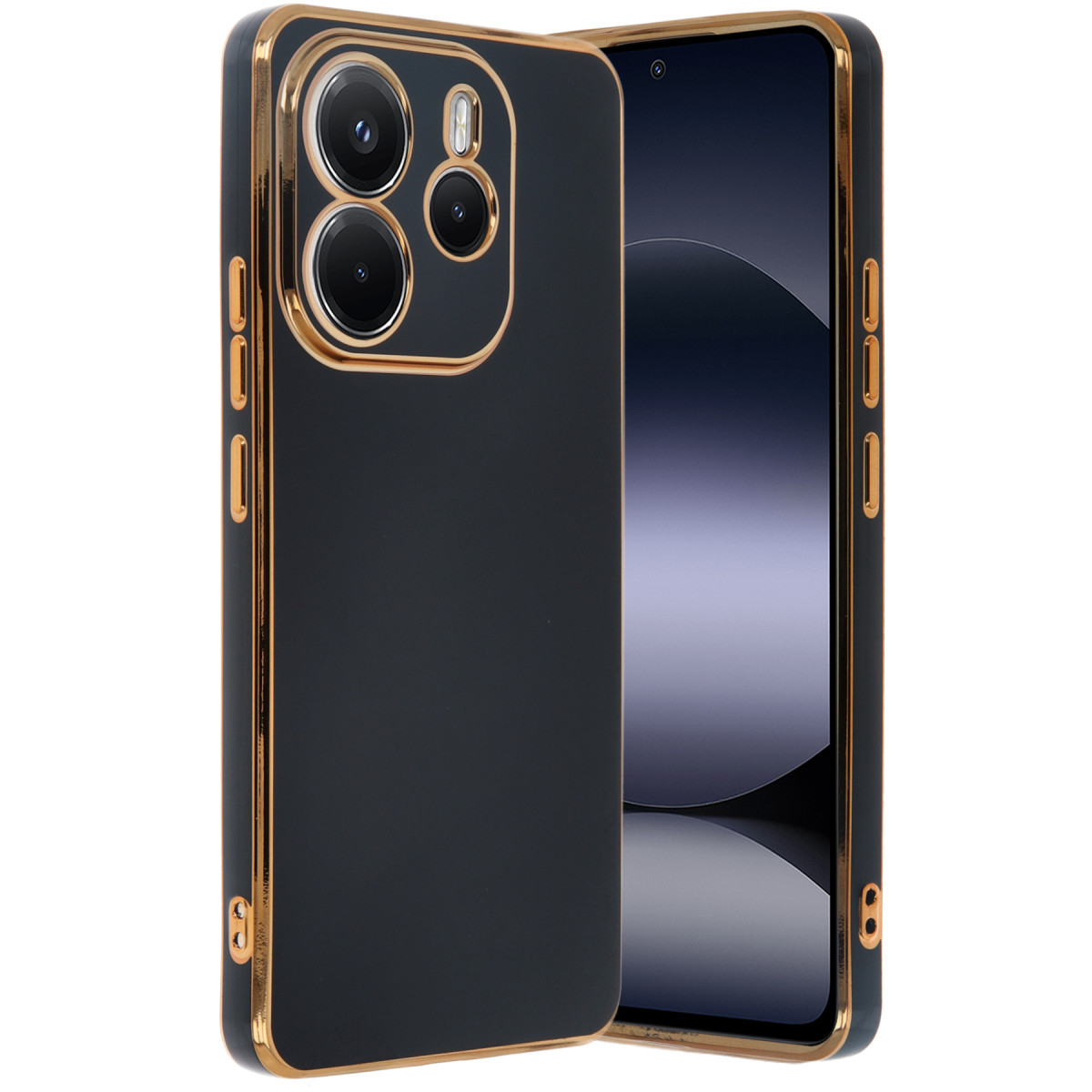 Newface Xiaomi Redmi Note 14 4G Kılıf Volet Silikon - Siyah — görsel 3